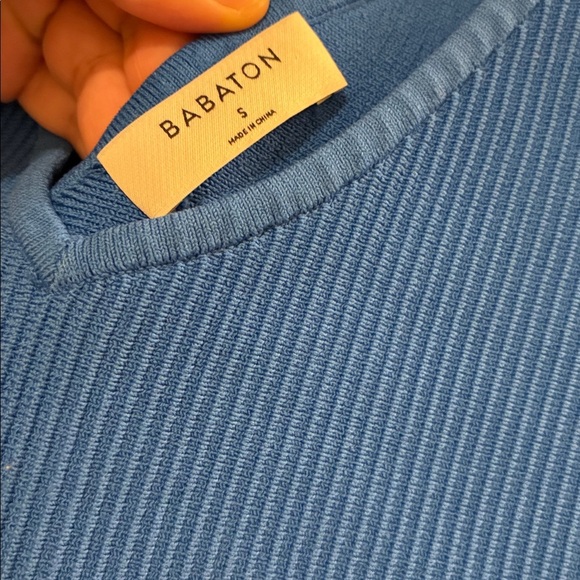 Babaton Textured Knit Top in Blue - Picture 3 of 5